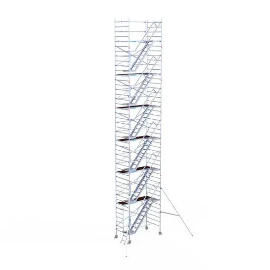 Aluminium trappentoren 14,2 meter met inwendige trappen